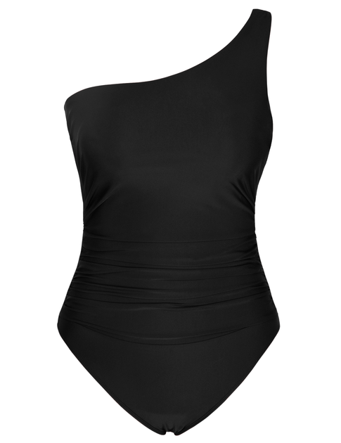 Alandra One Shoulder Asymmetrical Monokini Suspender Swimwear