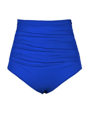 Hilor Women's High Waisted Bikini Bottom Shirred Hispter Tankini Briefs Swim Shorts