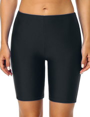 Hilor Women's Swim Shorts UV Long Bike Shorts Rash Guard Swim Bottom Active Sport Surf Shorts