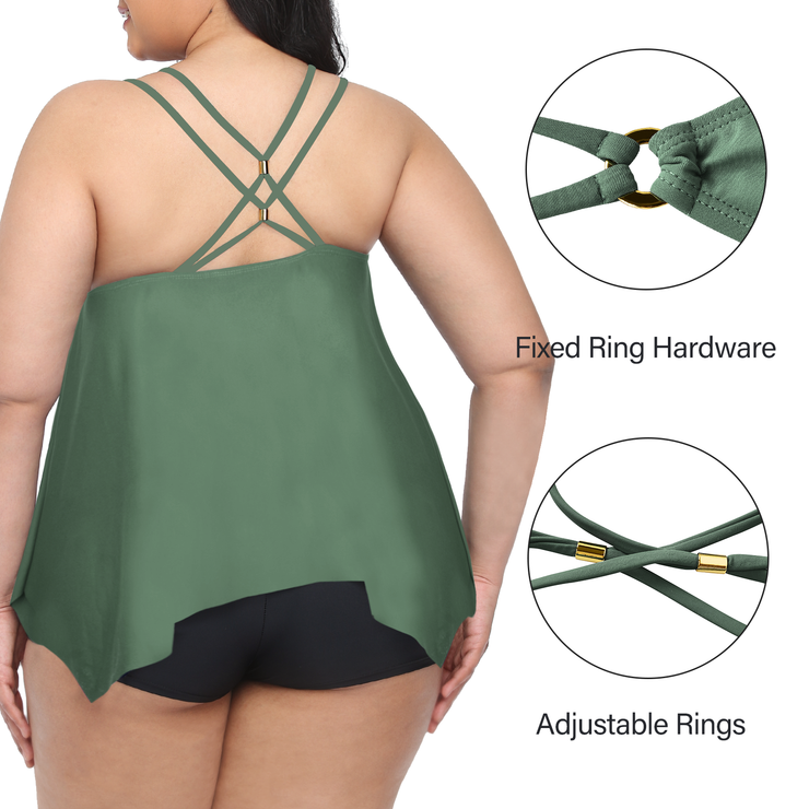  Swimsuits For All Women's Plus Size Handkerchief