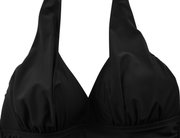 Hilor Women's One Piece Swimsuits V Neck Shirred Swimwear Tummy Control Halter Bathing Suits Monokini