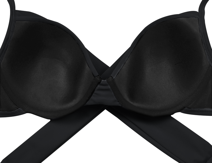 Hilor Women's Bikini Tops Criss Cross Swimwear Top Underwire Bathing Suit Sexy Push Up Swimsuit Top