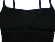Hilor Women's One Piece Swimsuit Shirred Tummy Control Swimwear Vintage Flat U Neck Bathing Suits Monokini