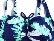 Hilor Women's Plus Size Swimwear Tankini Set Drawtring Modest Two Piece Swimsuit