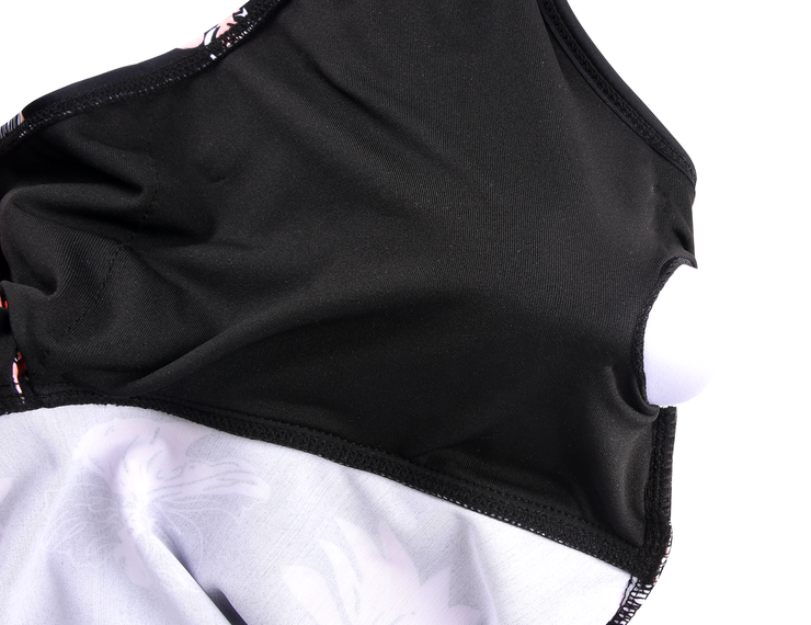 Hilor Women's Tankini Swimsuits Tummy Control Swim Top Retro Flowy Swimdress Twist Front Swimwear Top