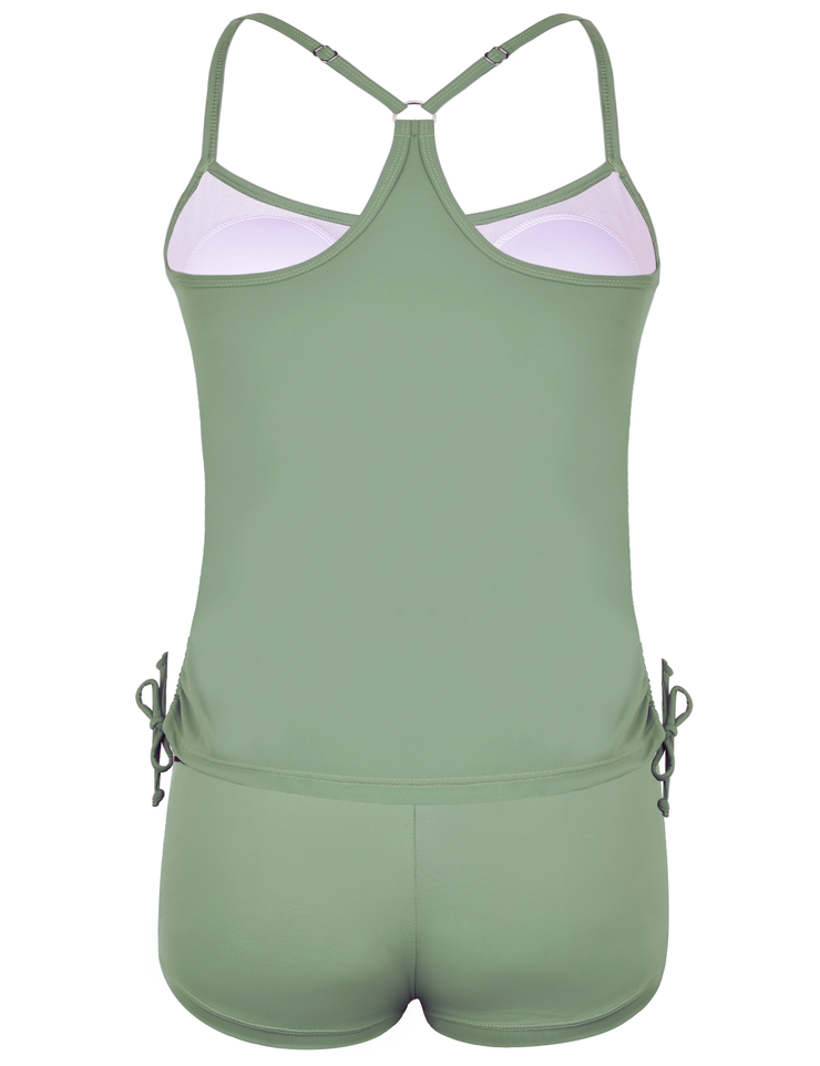 Hilor Tankini Swimsuits for Women Racerback Two Piece Bathing Suit
