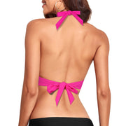 Hilor Women's Push Up Bikini Top Sexy Triangle Top Swimsuit Halter Bathing Suit Swim Tops
